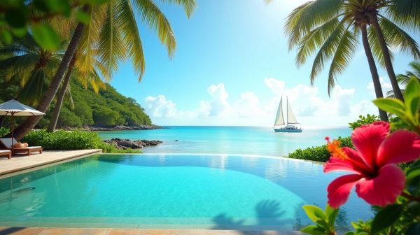 Location vacances en guadeloupe : piscines intimistes et havre de sérénité